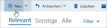 Screenshot der Schaltfläche "Neue Nachricht verfassen"