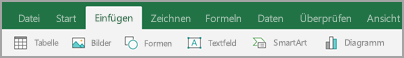 Registerkarte "Einfügen"
