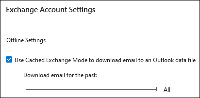Verschieben Sie den Schieberegler auf Alle, um alle Outlook-E-Mails herunterzuladen, wenn Sie E-Mails exportieren.