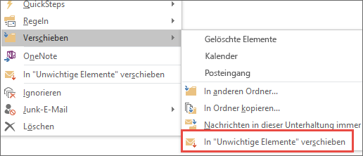 In "Clutter" verschieben