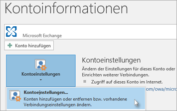 Kontoeinstellungen