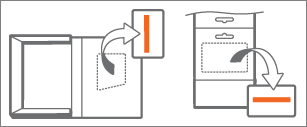 Verpackung und Karte