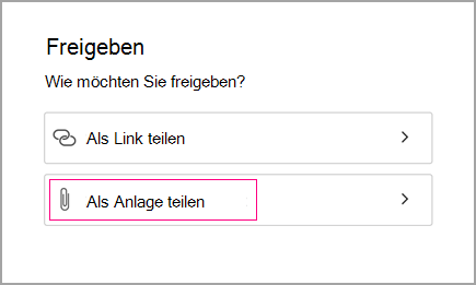 Als Anlage freigeben