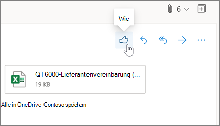 Vorliebe für eine e-Mail-Nachricht in Outlook im Web