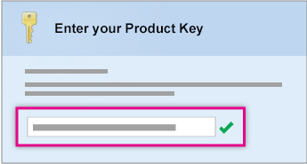 Enter your product key