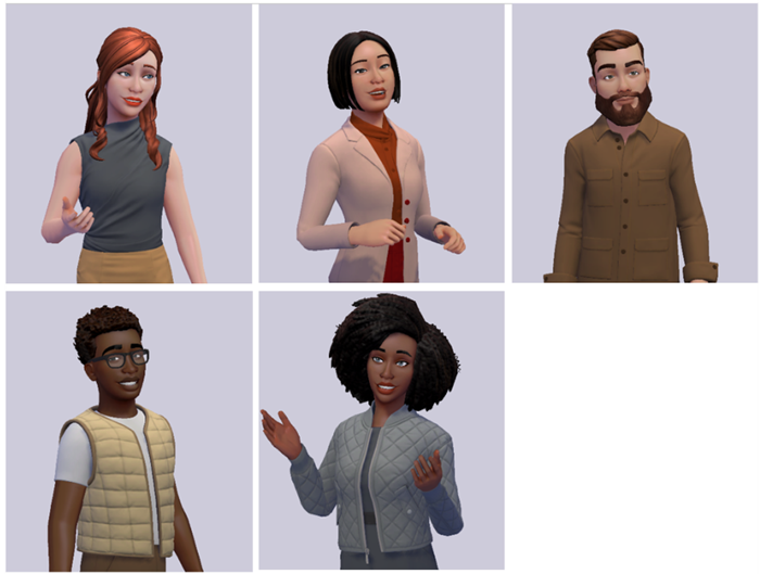 Screenshot showing several new avatar personalization options.