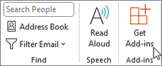 Select Get Add-ins from the ribbon.