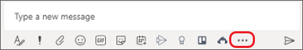 Box where you type Messages in Microsoft Teams