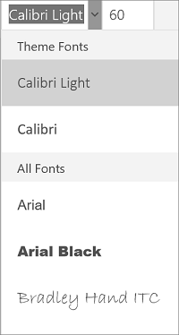 Fonts