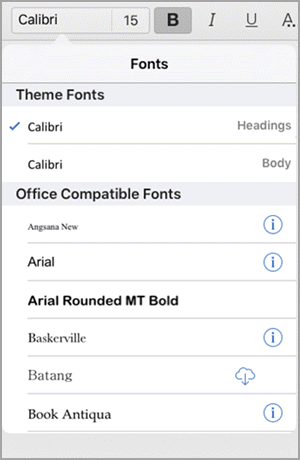 Fonts