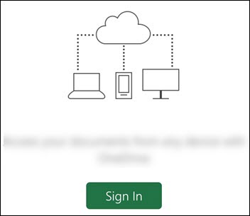 Diferentes dispositivos conectados a una nube. Un botón Iniciar sesión en la parte inferior.