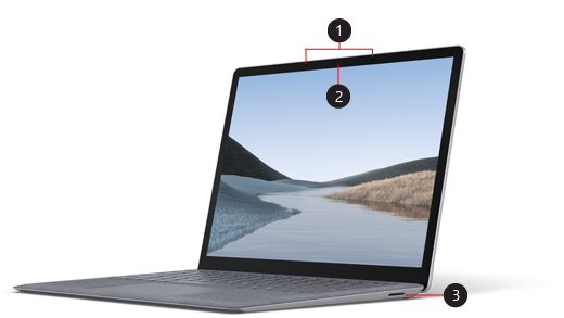 Vista delantera de Surface Laptop 3