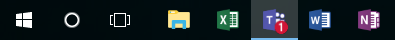 Icono de Teams en la barra de tareas de Windows