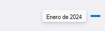 Superposición de fecha de la barra de desplazamiento