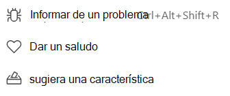 Opciones de comentarios de Teams