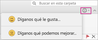 Haga clic en una opción para proporcionar comentarios.
