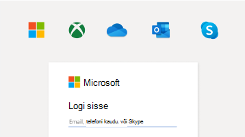 Microsofti kontoga sisselogimise pilt