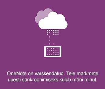 Androidi jaoks loodud OneNote’i sünkroonimiskuva