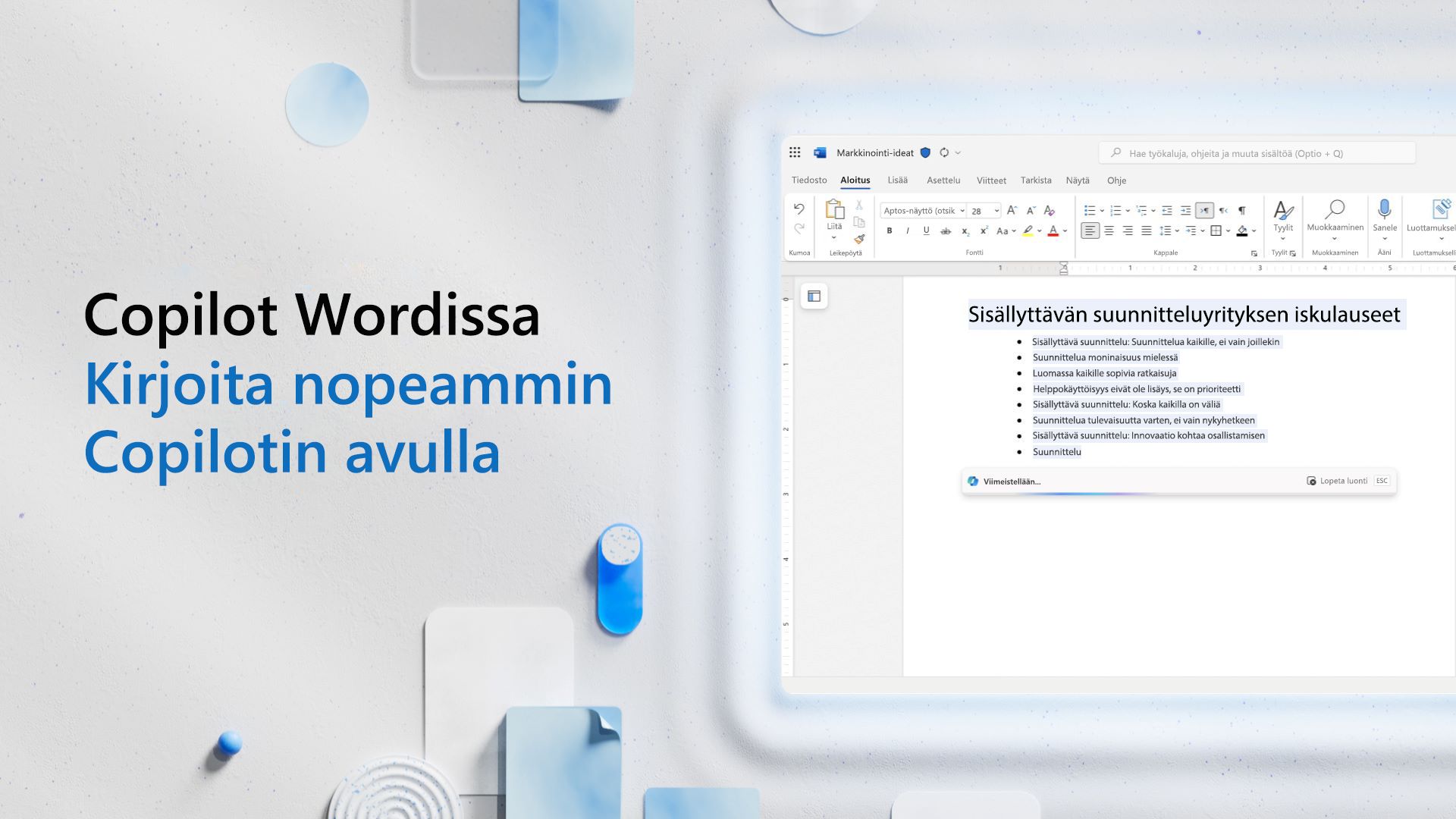 Video: Kirjoita nopeammin Copilotia hyödyntämällä