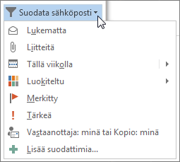 Suodata sähköposti