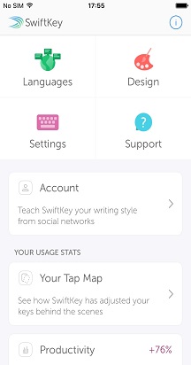 SwiftKey-MainMenu