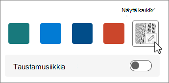 Muokkaa taustakuvaa -painikkeen näyttökuva