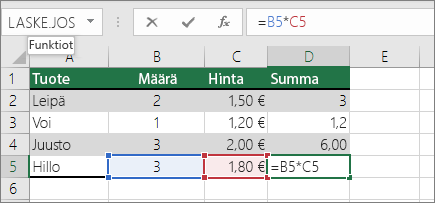 Suhteellinen soluviittaus