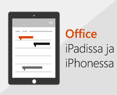 Office-sovellusten määrittäminen iOS-laitteisiin napsauttamalla