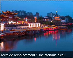 Image avec un texte de remplacement généré automatiquement au bord inférieur de l’image dans Word pour Windows.