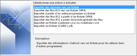 Fichier d’exportation