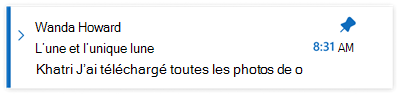 E-mails épinglés dans le nouveau Outlook pour Windows