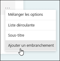 Option Branchements dans Microsoft Forms