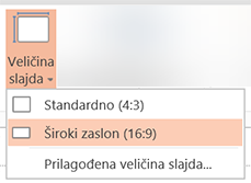 Veličina slajda