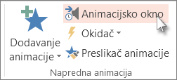 Prikaz animacijskog okna