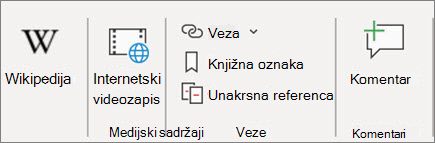 Dodavanje veze u programu Word