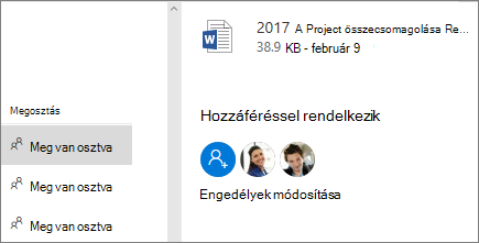 Megosztott fájlokhoz hozzáférő felhasználók