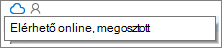 A OneDrive asztali fájlállapot ikonja elemleírással