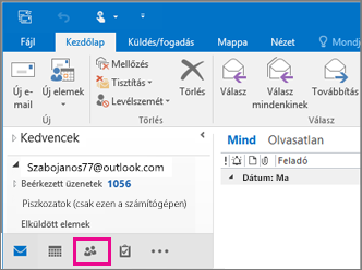 Válassza a lap alján a Személyek ikont.