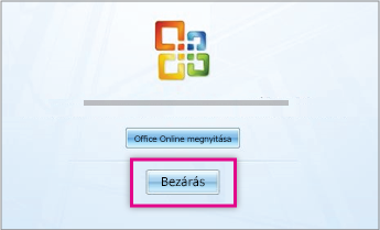 Az Office telepítése után kattintson a Bezárás gombra.