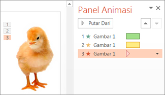 Menerapkan beberapa animasi pada satu objek