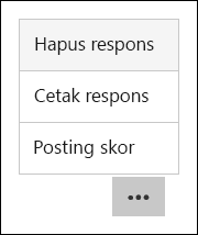 Opsi Hapus, cetak, dan posting skor di Microsoft Forms