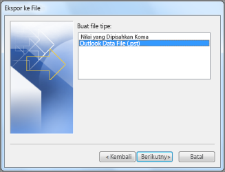 Ekspor ke file data