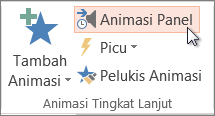 Membuka Panel Animasi