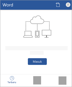 Masuk dengan Akun Microsoft Anda atau akun Office 365 kantor atau sekolah.