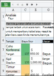 Mobile Viewer untuk Excel