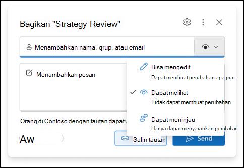 jendela izin lampiran Outlook baru