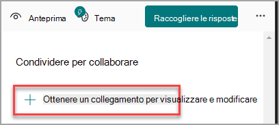 Ottenere un collegamento da visualizzare