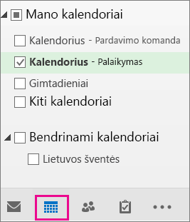 Pasirinkite kalendoriaus rodinį