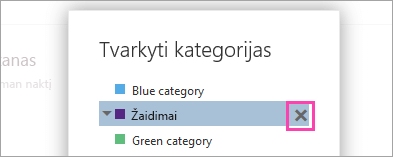 Mygtuko Naikinti ekrano kopija