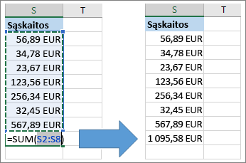 Automatinės sudėties naudojimas